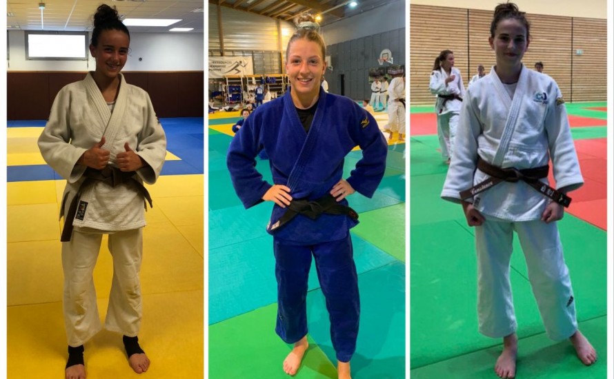 Nos féminines en judogi pendant le mois de Juillet !