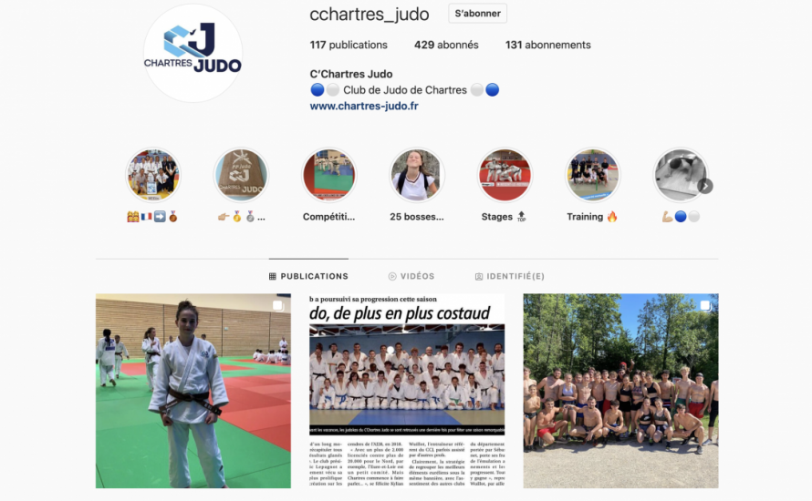 C'Chartres Judo sur Instagram et Facebook !